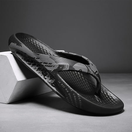 

Aayomet House Slippers Slippers for Women and Men Rosyclo Massage Shower Bathroom Non-Slip Quick Drying Open Toe Super Soft Comfy Thick Sole Home Black 8.5