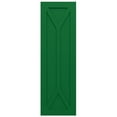 thumbnail image 5 of Ekena Millwork 18"W x 28"H True Fit PVC San Carlos Mission Style Fixed Mount Shutters, Viridian Green (Per Pair - Hardware Not Included), 5 of 9