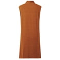 thumbnail image 5 of Xiaoxatg Women's Cardigan Timeless Open Front Tunic Vest for Fall and Winter Weather Elegant Long Sweater Layer for Layering Outfits Orange S, 5 of 5