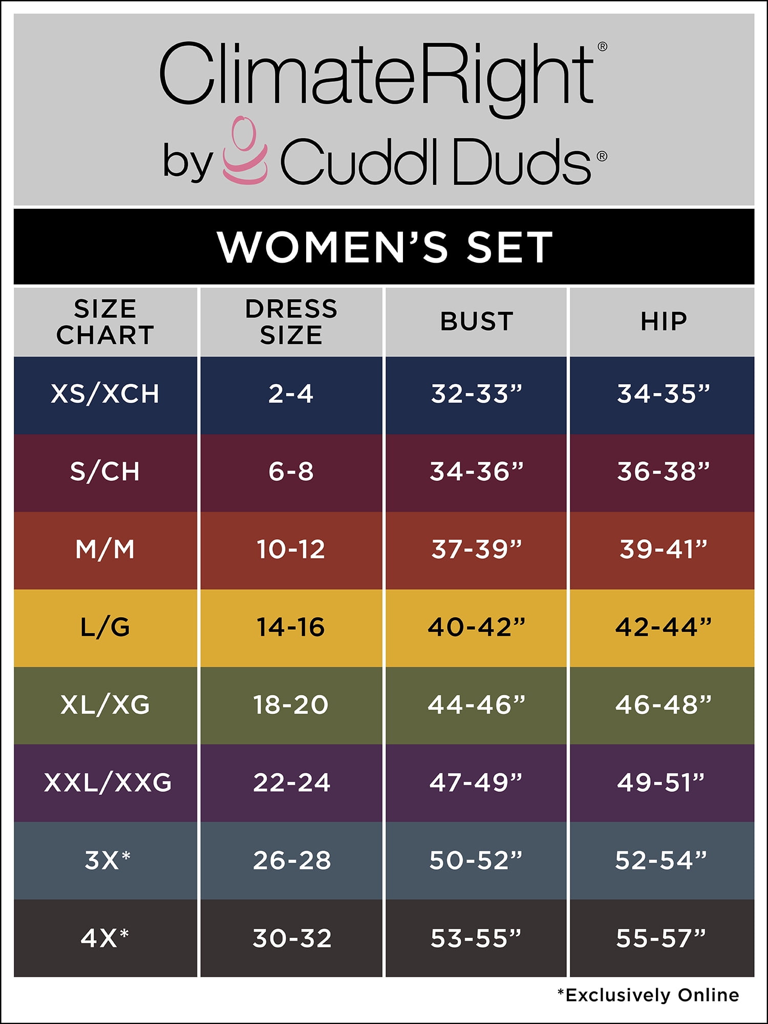 ClimateRight by Cuddl Duds Women's Pointelle Knit 2PC Top and Legging Thermal Base Layer Set, Sizes XS to 4X