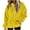 Yellow, variant on ZUKMRJPC Hoodies for Women Solid Color Oversized Flannel Hooded Sweatshirts Fall Fashion Drawstring Casual Pullover Tops with Kangaroo Pocket