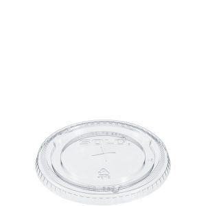 626TS (300pcs) Ultra Clear Flat Cold Cup Lids, Pet, 300 Piece