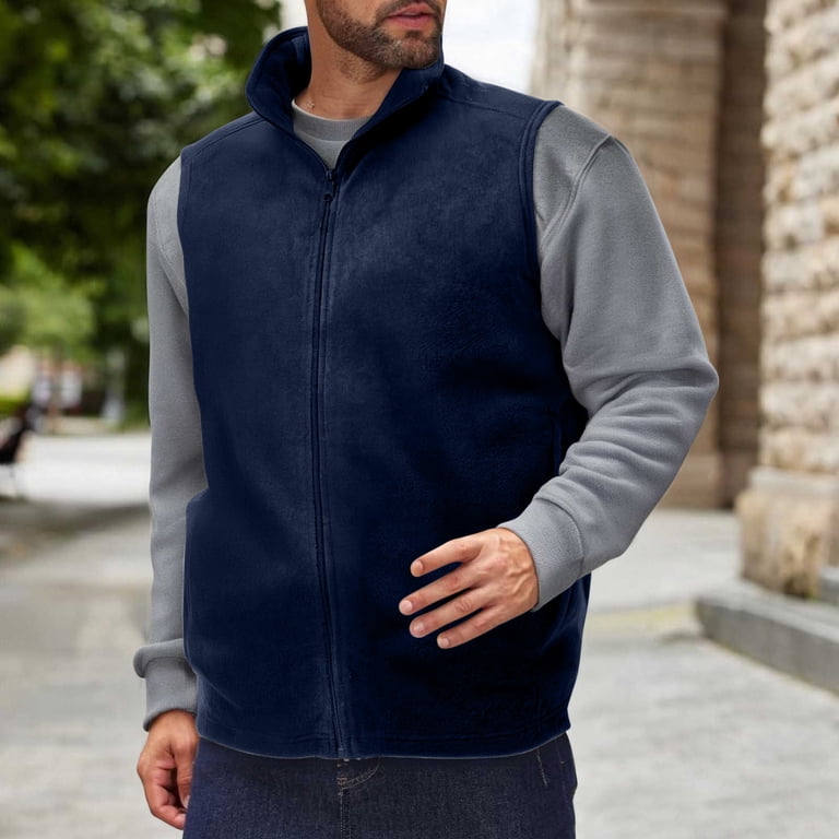 Men's Lined Wind-Resistant Vest – Pima Cotton Shell With 50+ UPF Sun Protection
