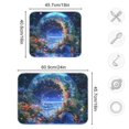 thumbnail image 4 of Yayeee Dish Drying Mat for Kitchen Counter 16"x18" Microfiber Absorbent Pad, Beautiful Floral Moon, 4 of 7