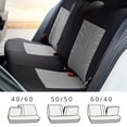 thumbnail image 6 of Baellert 9Pcs Car Seat Covers Set Wear-Resisting Comfortable Seating Polyester Front Rear Universal Fit Car Seat Covers Full Set for Automobile SUV Minivan, 6 of 8