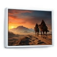 thumbnail image 2 of Designart "Silk Road Asian Painting VII" Asian Floater Framed Wall Art Living Room, 2 of 7