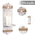 thumbnail image 3 of Candelabros de pared SUJUN con forma de estrella de mar envejecida, 13 x 40 cm, 3 of 7