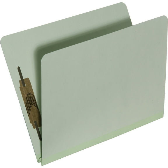 SKILCRAFT, NSN5567913, Full Top Tab Pressboard File Folders, 25 / Box, Light Green