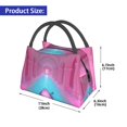 thumbnail image 2 of Yiaed Pink Shark Pool Fantasy Print Lunch box lunch bag Portable Insulated Lunch Box for Women Men Cooler Tote Bag with Front Pocket for Work Picnic Travel, 2 of 6