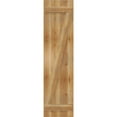 thumbnail image 5 of 16 1/8"W X 63"H Timbercraft Three 5 3/8" Boards Joined Board-N-Batten Shutters W/Z-Bar, Rough Sawn Western Red Cedar (Per Pair), 5 of 13