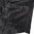 thumbnail image 6 of Mens Corduroy Waistcoat V Neck Casual Sleeveless Jacket Slim Fit Business Formal Vest for Wedding Dinner Dark Gray M, 6 of 6