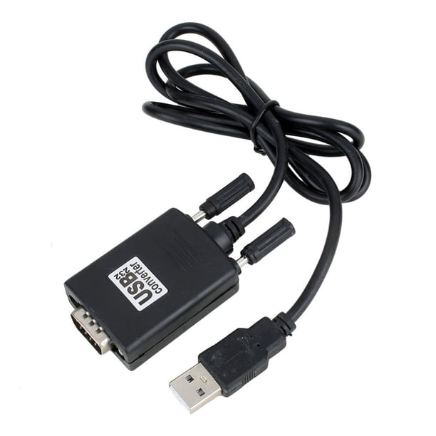 Gwong Electrónica USB a RS232 Adaptador de cables con convertidor COM PORT DB9 de 9 Pin USB para computadora