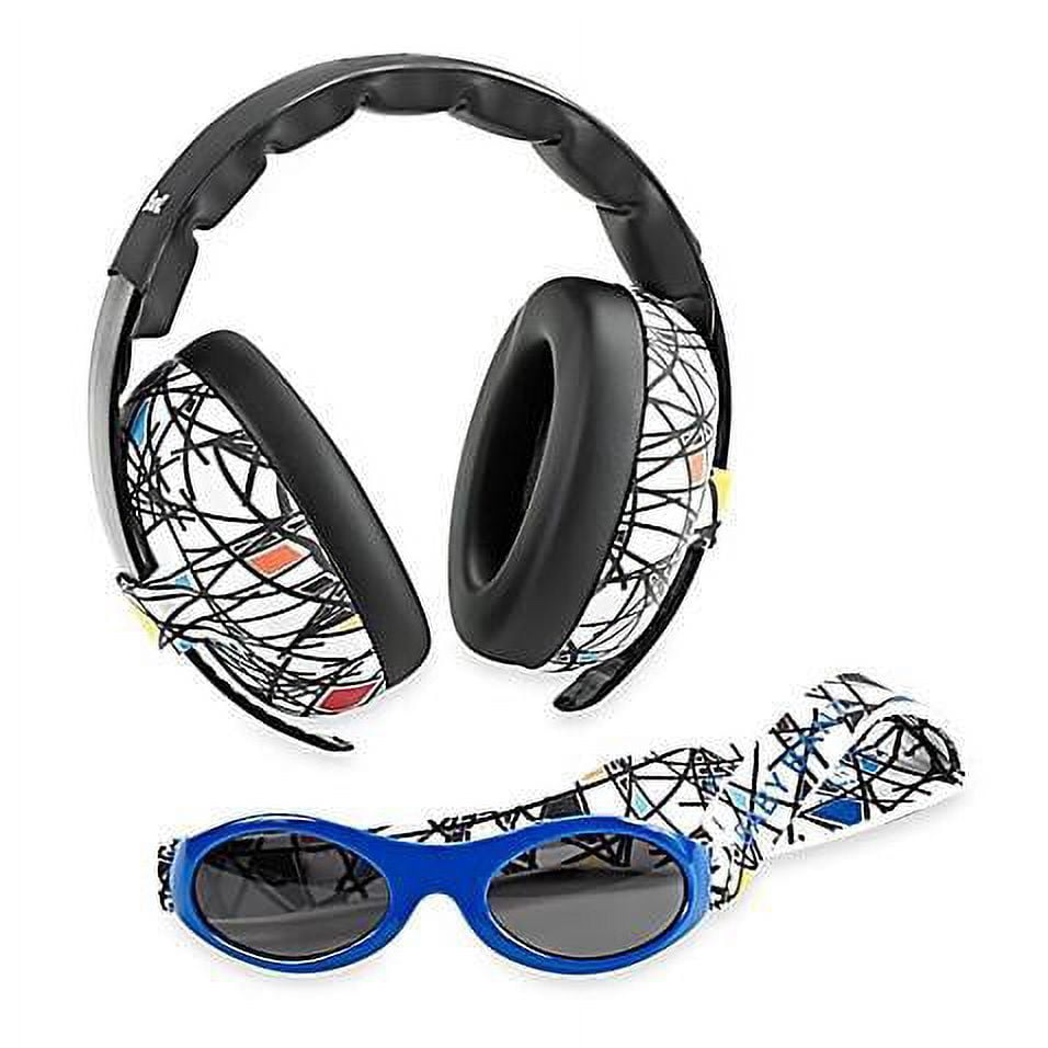 Infant Earmuffs & Sunglasses Combo Set Squiggle