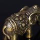 thumbnail image 5 of Injueey Elefante sólido Pequeños adornos en miniatura Bronce antiguo Decoración para el hogar Estatua de animal Decoración Regalo de Tratamientos de ventanas, 5 of 6