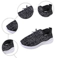 thumbnail image 5 of Rokment Graphic Walking Running Shoes for Women Men Unisex Lightweight Breathable Mesh Memory Foam Orthopedic Nursing Work Flat Sneakers Black Size 7.5, 5 of 7