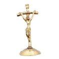 thumbnail image 1 of Estatua de Jesús en cruz de pie, crucifijo de mesa, adorno tradicional de escritorio, 3 Estilo A, 1 of 9