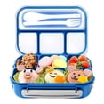 thumbnail image 2 of Kmbangi 27Pcs Bento Box Lunch Box Kit, Large 4-Compartment Lunch Container Lunch Bag Accessories, Leakproof Safe Meal Prep Container, 2 of 6