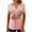 Pink, variant on Women's Summer New Chest Button Pleated Casual Short Sleeved T Shirt Women's Top Green V-Neck Button Women's Short Sleeve T-Shirt Tops