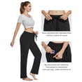 thumbnail image 6 of SPECIAL MAGIC Women Cotton Yoga Sweatpants with Drawstring Wide Leg Lounge Pajama Pants for Workout Jogging Running Home & Leisure, 6 of 7