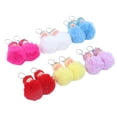 thumbnail image 4 of 12 Uds. Llavero con colgante de bebé durmiendo, muñeco emulacional bonito y esponjoso de peluche para bolso, bolso, NO.892-17, 4 of 12
