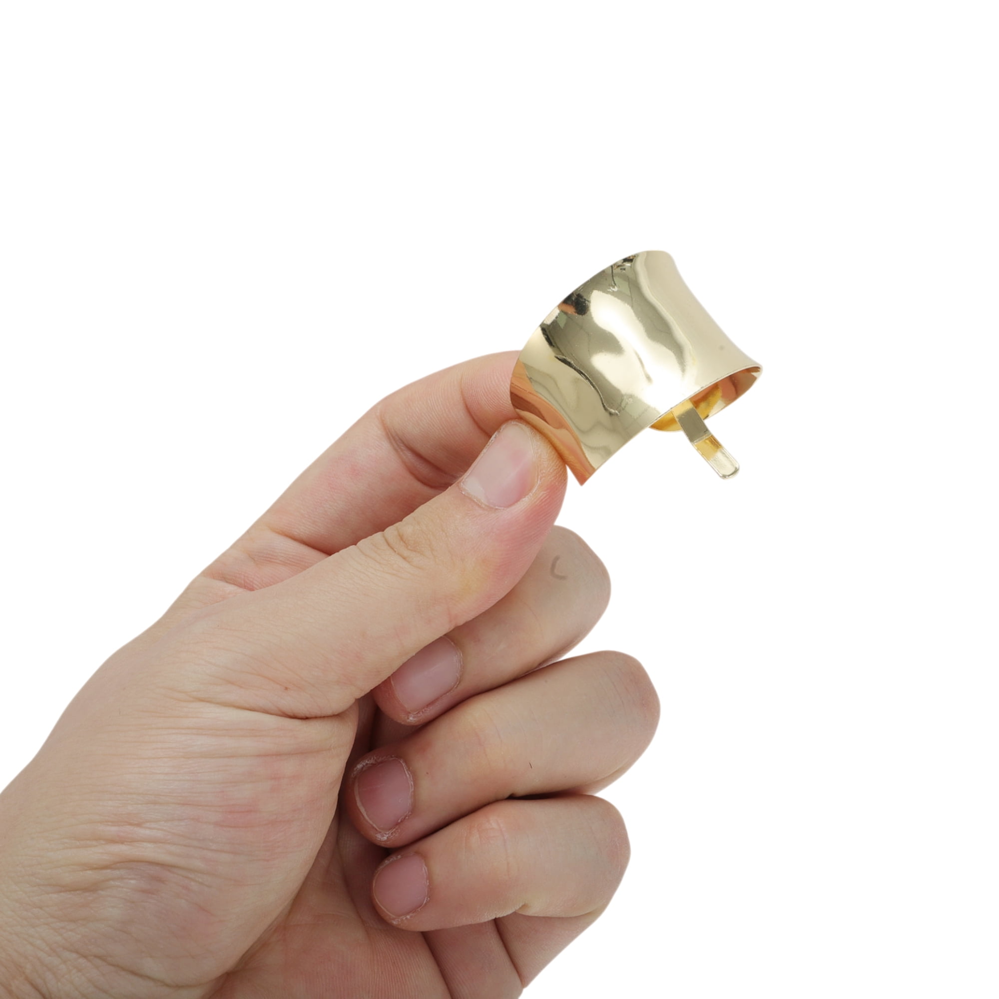 Unique Bargains Cylindrical Ponytail Buckle Hair Clip for Women Gold Tone