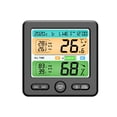 thumbnail image 4 of Matsuzay TS-6211 termómetro de pantalla digital de alta precisión para interiores e higrómetro termómetro de reloj despertador de pantalla Termómetros Negro, 4 of 6