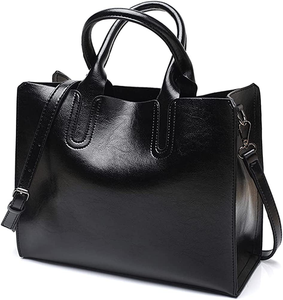 CoCopeaunts Faux Leather Handbag for Women Top Handle Tote Bag Large ...