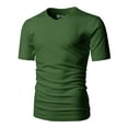 thumbnail image 2 of H2H Mens Basic Fashion V-neck T-shirst KALE US XS/ASIA S (CMTTS0197), 2 of 6