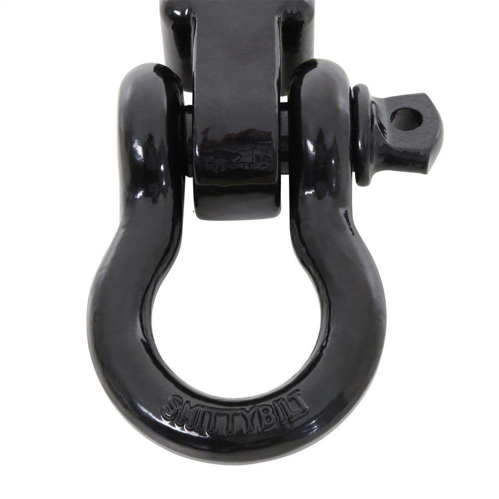Smittybilt 2inch Receiver Mounted DRing Shackle (Black) 29312B