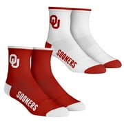 Youth Rock Em Socks Oklahoma Sooners Core Team 2-Pack Quarter Length Sock Set