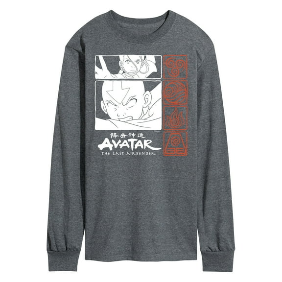 Avatar - The Last Airbender - Grid - Men's Long Sleeve T-Shirt