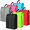 Mixcolor, variant on 6-Pack 6-Color/Black(10*7*17 inches) Waterproof Travel Shoe Bags - Large Zippered Portable Shoe Storage Bags for Packing, Travel Essentials for Men & Women
