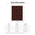 thumbnail image 5 of Sikiie Rose Cozy Flannel Fleece Throw Blanket: Lightweight & Thick for All Seasons - Perfect for Women, Men, & Kids"80"x60", 5 of 6