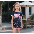thumbnail image 6 of Little Hand Toddler Girl Pajamas Set Dinosaur Summer Kids Pjs Cotton Sleepwear 6T, 6 of 7