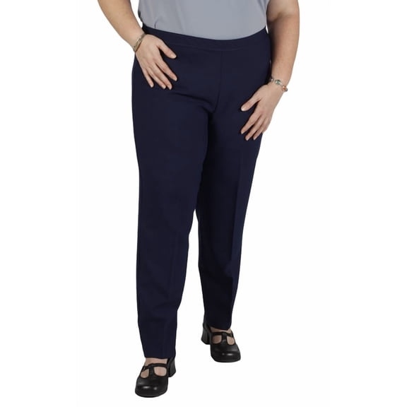 Women's Plus Size Navy Bend Over® Pull-On Pants - 32WP