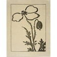 thumbnail image 2 of Arthur Wesley Dow 15x18 Gold Ornate Wood Frame and Double Matted Museum Art Print Titled - Ipswich Prints; Poppy, 2 of 4