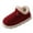 Red, variant on Memory Foam Bootie Slippers for Women Warm Cozy Suede Slipper House Shoes with Fuzzy Plush Lining