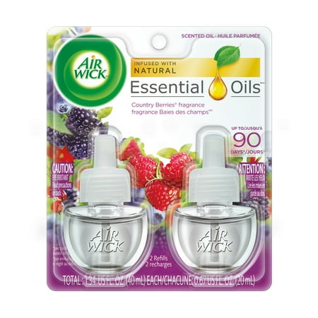 Air Wick Scented Oil 2 Refills, Wild Berries, (2X0.67oz), Air Freshener