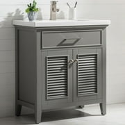 Design Element Cameron 30" Single Sink Vanity In Gray