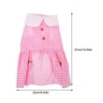 thumbnail image 2 of OULII Robe Décorative pour Chien Costume d'Été Rose Polyester Photogénique Usage Quotidien Lot de 1, 2 of 5