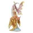 thumbnail image 2 of Ebros Large Celestial Crescent Moon Earth Elemental Floral Fairy Statue 11.5" Tall By Nene Thomas Decorative Mythical Fantasy Figurine Collectible, 2 of 5