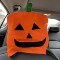 thumbnail image 4 of Halloween Car Headrest Covers Pumpkin Face Design Universal Fit Auto Seat For Vehicles, 4 of 6