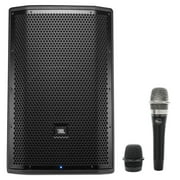 JBL PRX812W 12" 1500w Powered PA DJ Speaker Monitor w/ DSP/WiFi/EQ + Blue Mic