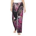 thumbnail image 1 of Fotbe Flower Bald Eagle Pantalones de Pijama para Mujer, Pantalones de Dormir, Pantalones Pj con Cordón y Bolsillos-XX-Large, 1 of 6