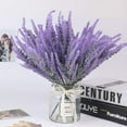 thumbnail image 4 of 8Pcs Artificial Lavender Fake Flowers for Decoration Faux Flower Plants Plastic Greenery Outdoor Garden Outdoors Home Art Floral Arrangements Wedding DIY Bouquet Wreath (Purple), 4 of 6