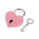 thumbnail image 1 of Heart Shape Vintage Old Antique Style Mini Archaize Padlocks Key Lock With Keypink2pcs, 1 of 3