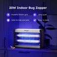 thumbnail image 2 of Aspectek Insect Fly Killer for Mosquitos, Flies, Moths, 2800V, 2 Bulbs, 2 of 7