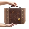 thumbnail image 2 of HELLHERO Sunflower PU Leather Bible Cover, Large Capacity Zipper Bible Carrier with Handle, for Church Prayer and Daily Study, 2 of 12