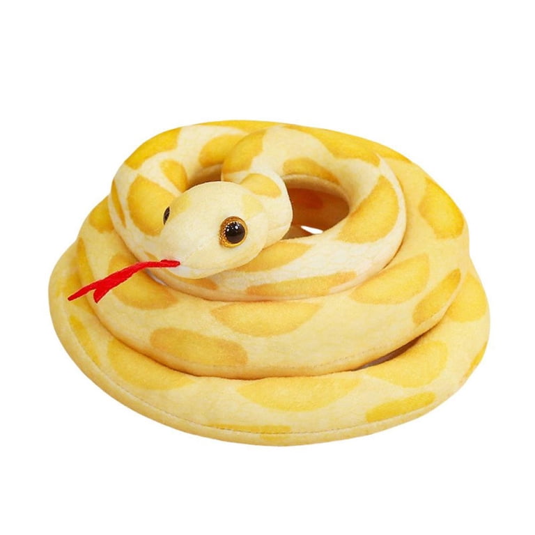 63-Inch Realistic Stuffed Snake Toy, Lifelike Fake Snake Plush for