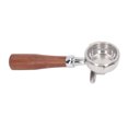 thumbnail image 1 of Stainless Steel 58mm Double 58mm Double Spouts Portafilter Solid Wood Handle Coffee Maker Component for Coffee Machines Stainless Steel Filter Basket Wood Handle Double Spouts, 1 of 8